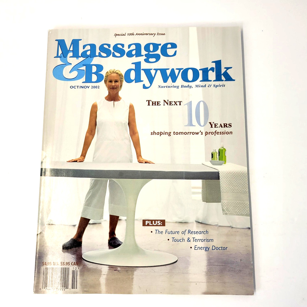 Massage & Bodywork Magazine Oct/Nov 2002 Special 10th Anniversary Back Issue